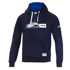 Felpa cappuccio sparco-sport-azul-marino